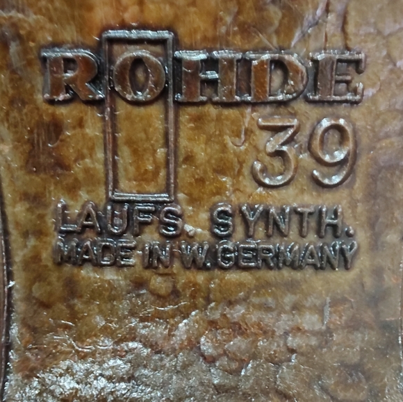 VTG Made in Germany Rohde Blue Suede Mules/Wedges Size Eur 39/US 8 - Picture 11 of 15